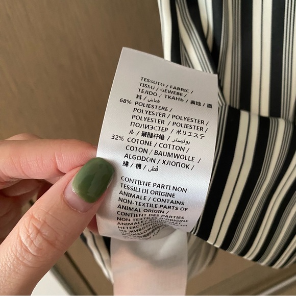 McQ Alexander McQueen striped mini dress with neck tie - Picture 9 of 9